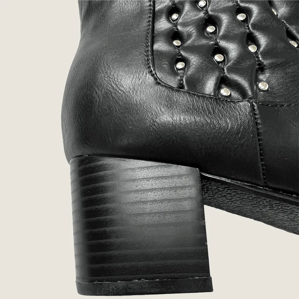 Autograph Heeled Ankle Studded Boots