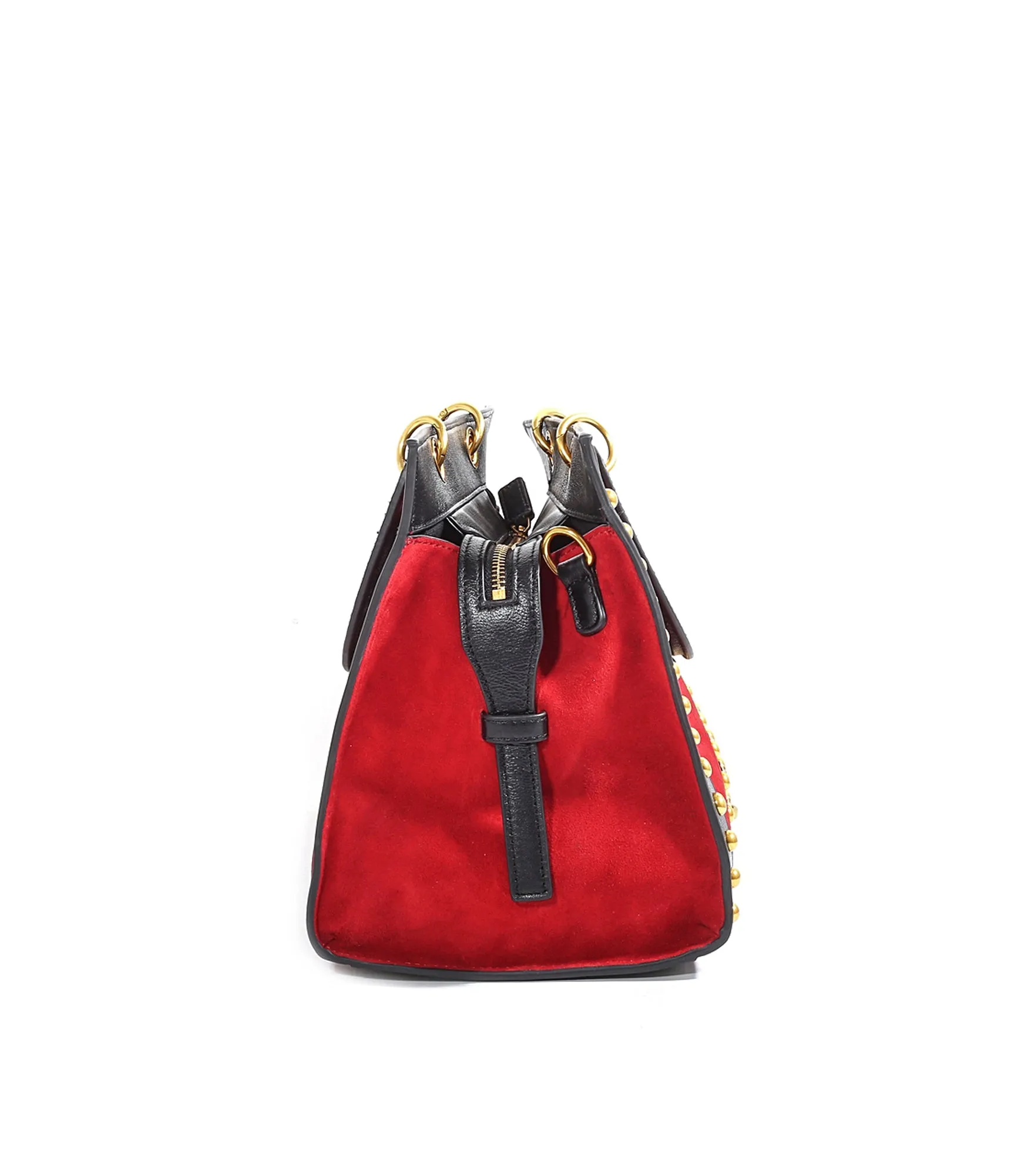 Cara Bag Suede   Leather - Red