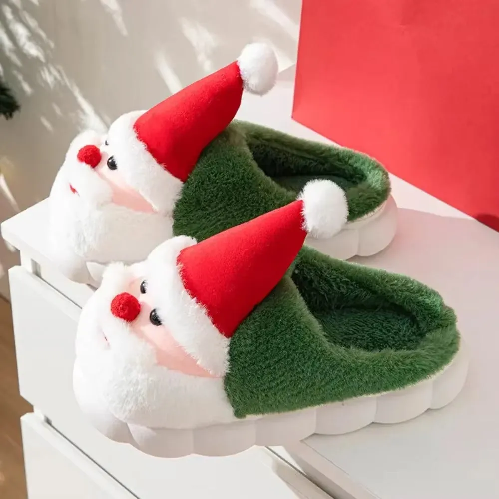Christmas Slippers Memory Foam For Women Men Soft Plush Fuzzy Winter