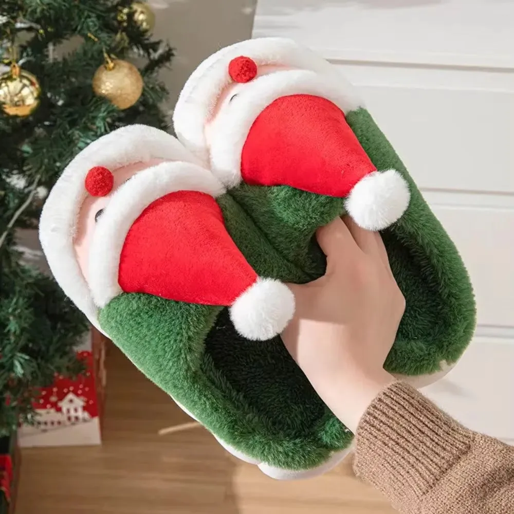 Christmas Slippers Memory Foam For Women Men Soft Plush Fuzzy Winter