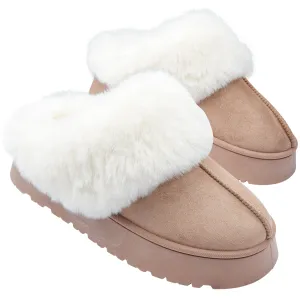 CityComfort Sherpa Lined Slippers,Slip-On House Shoes with Non Slip Sole - Gifts For Her