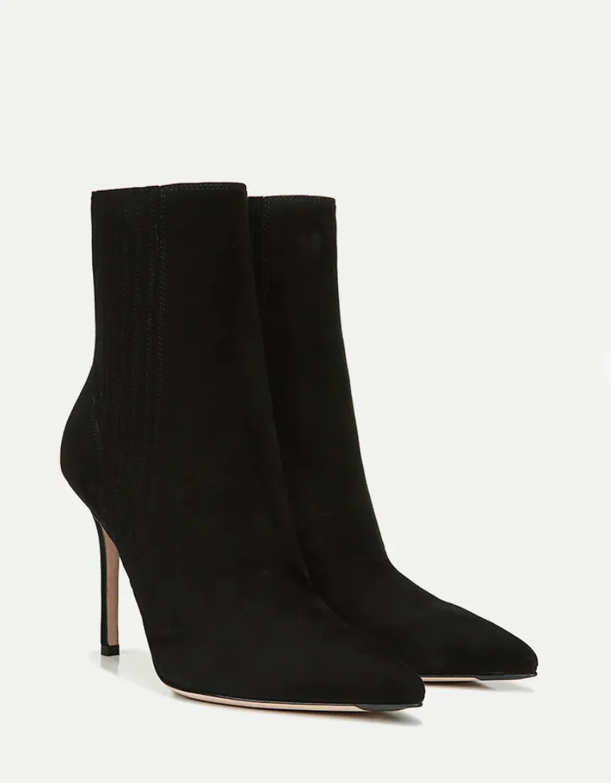 LISA SUEDE STILETTO-HEEL BOOTIE