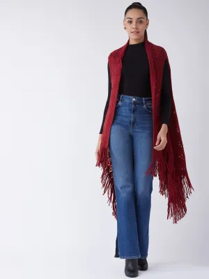 Maroon Winter Shrug