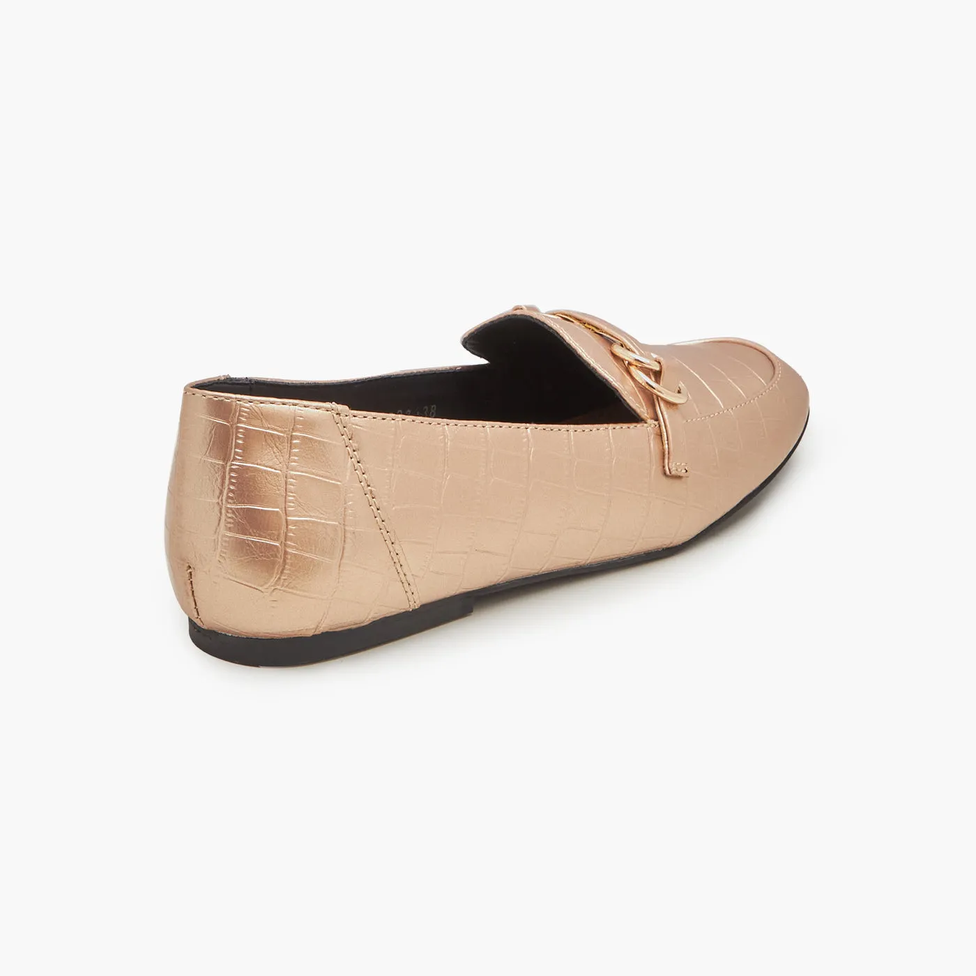 Metallic Ring Loafers