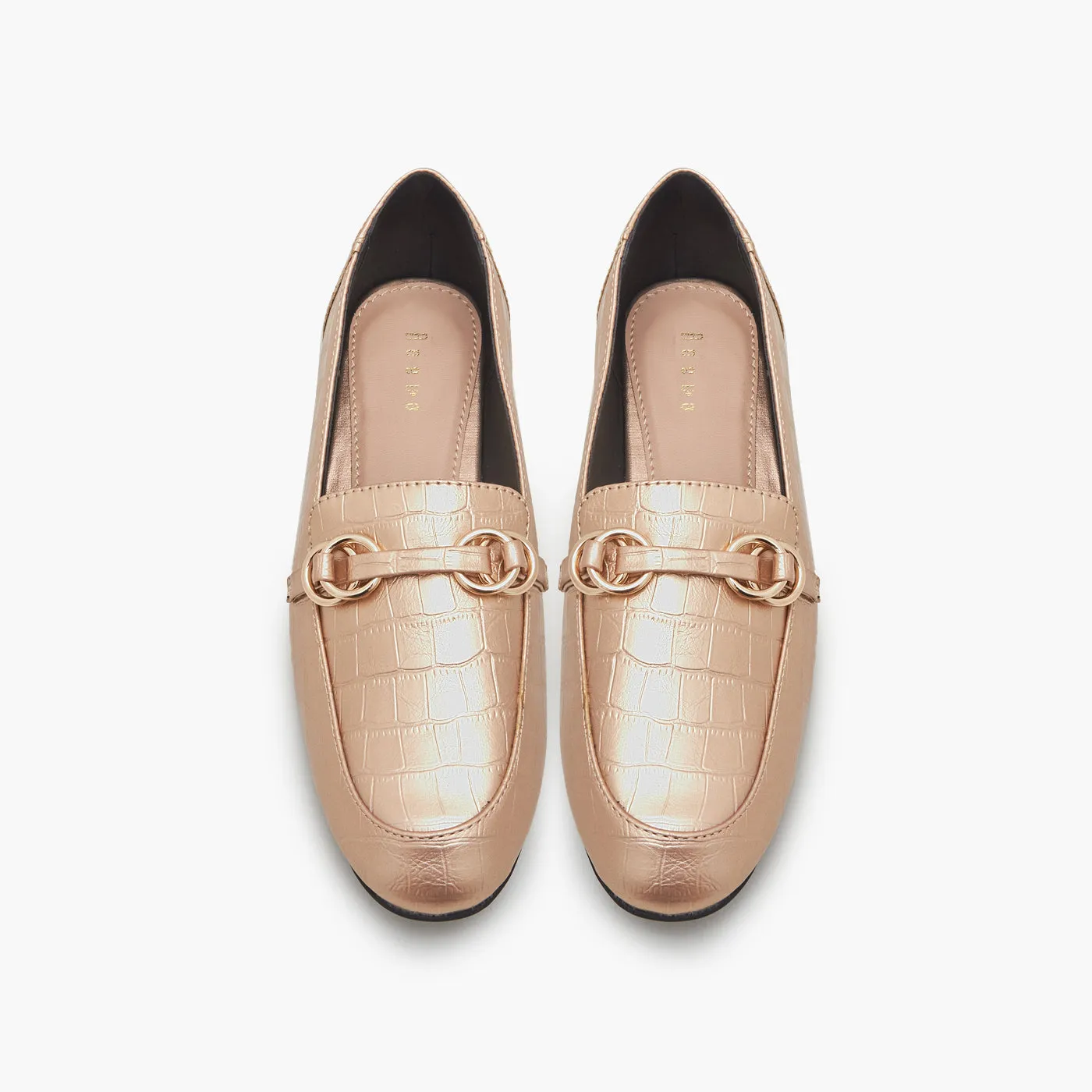 Metallic Ring Loafers