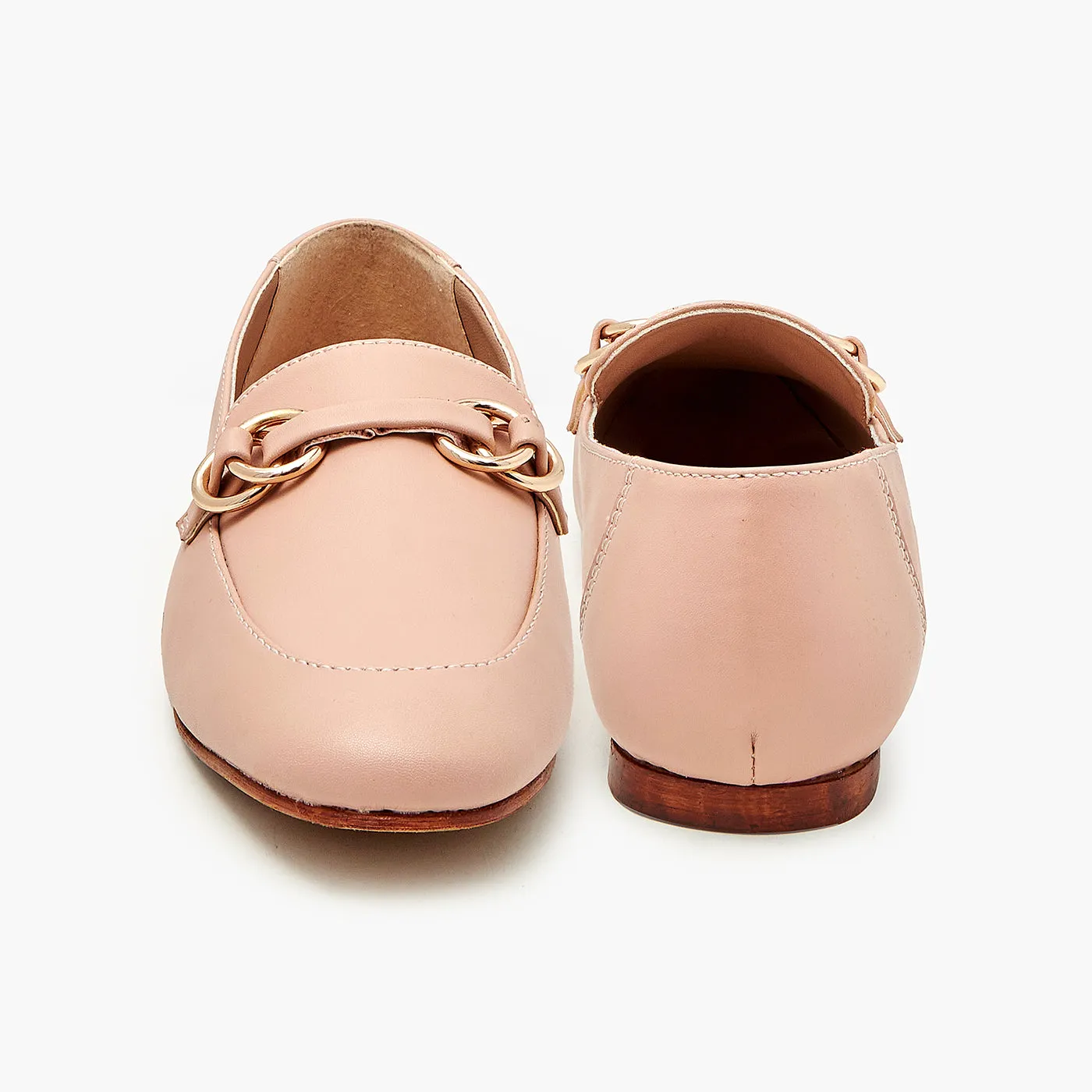 Metallic Ring Loafers