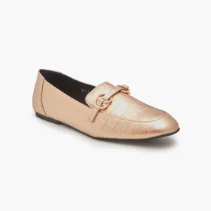 Metallic Ring Loafers