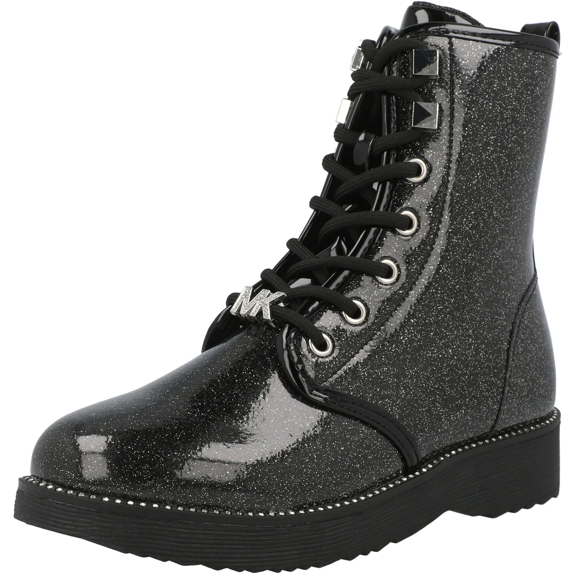 Michael Kors Haskell Black Glitter Boots