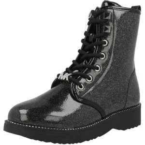Michael Kors Haskell Black Glitter Boots