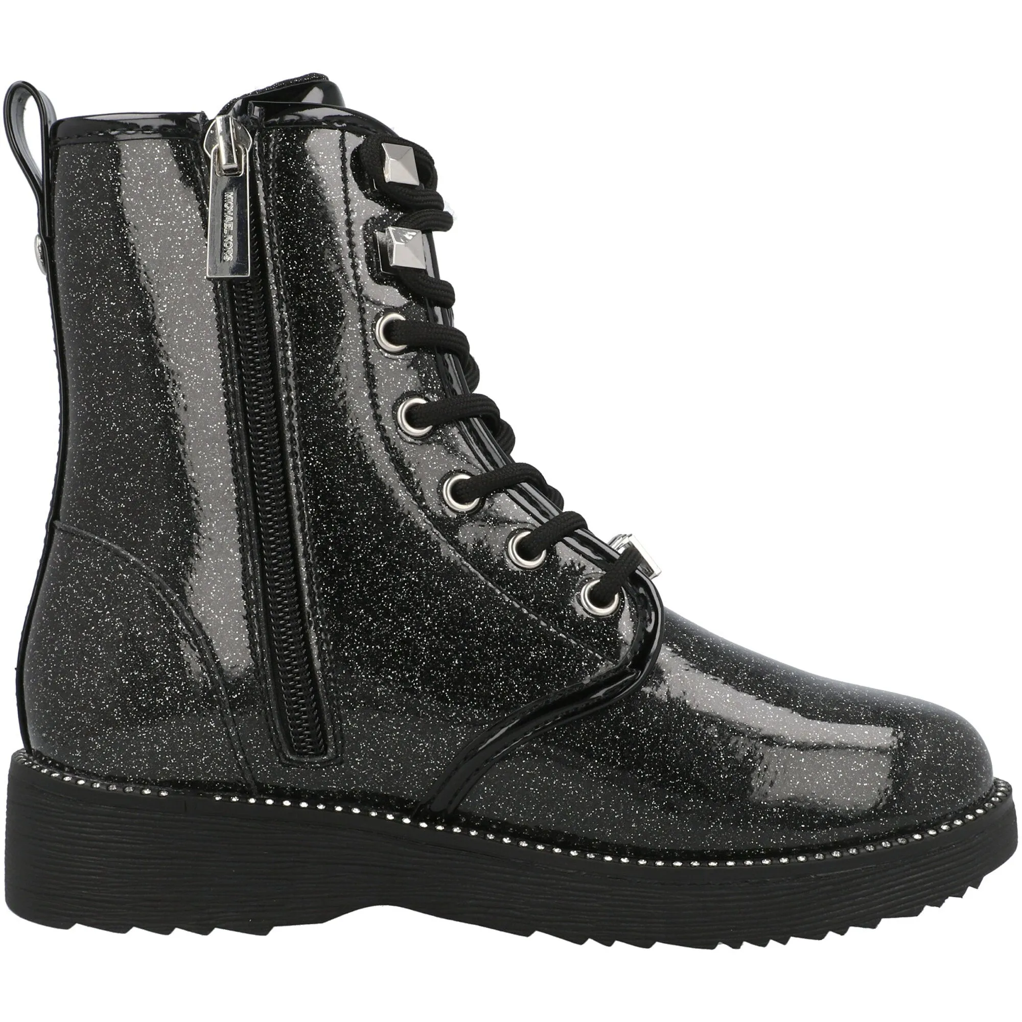 Michael Kors Haskell Black Glitter Boots
