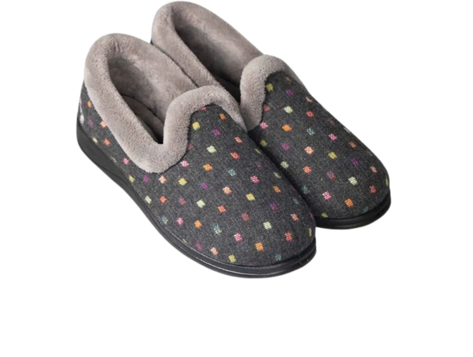 Padders Repose 4076 Woven Spot - Grey