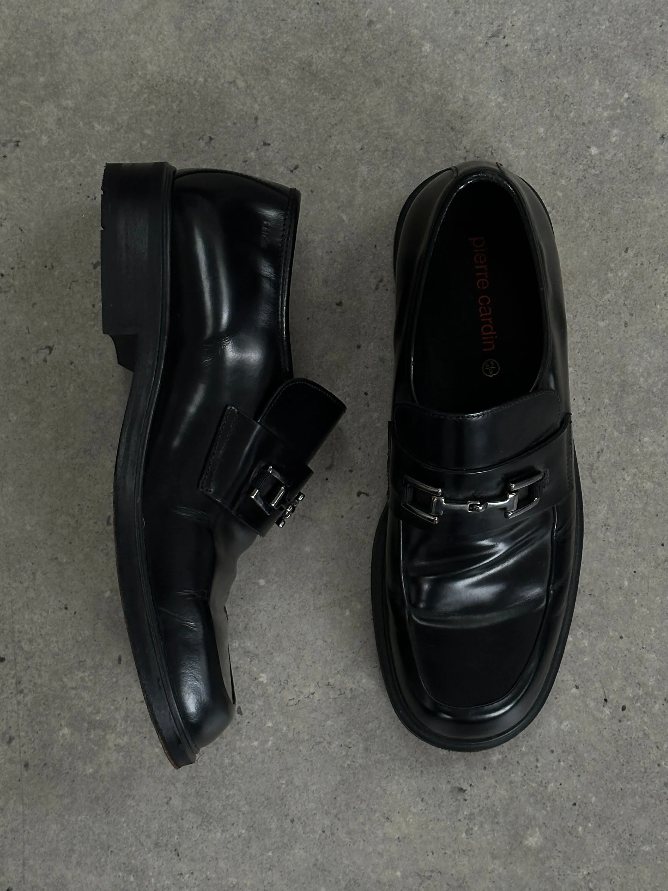 Pierre Cardin Leather Horsebit Loafers - UK 9