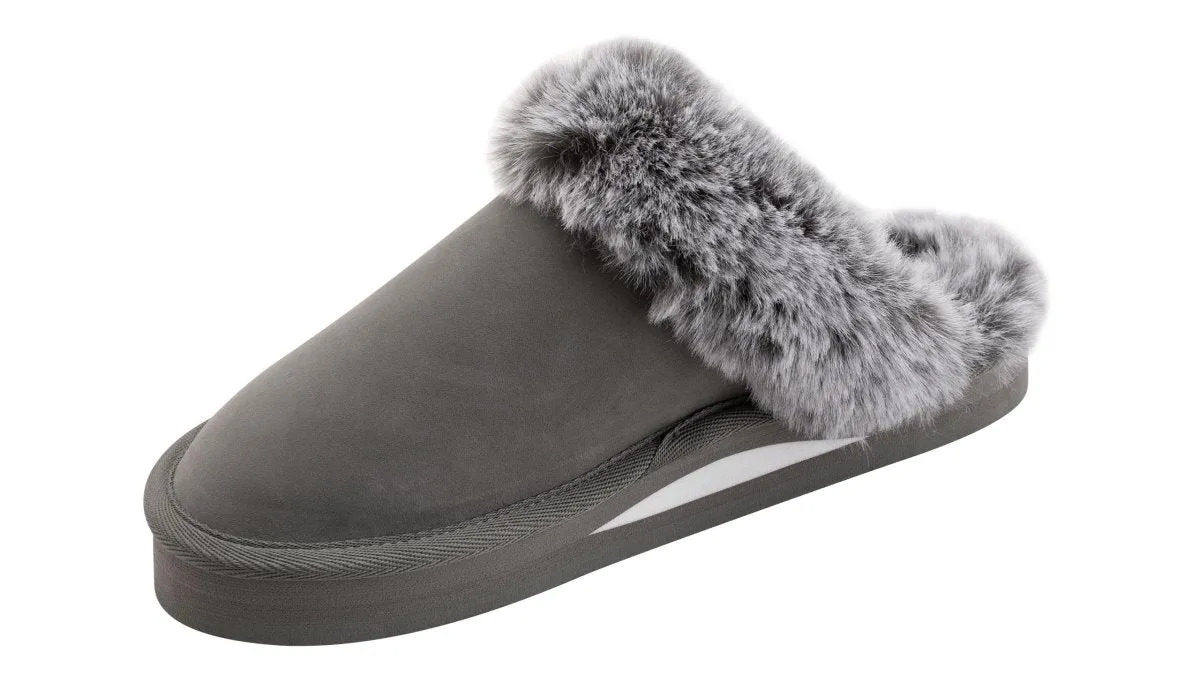 Rainbow Sandals Women's Sunset Snugs Premier Leather Grey Slipper
