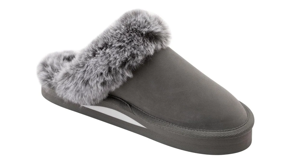 Rainbow Sandals Women's Sunset Snugs Premier Leather Grey Slipper