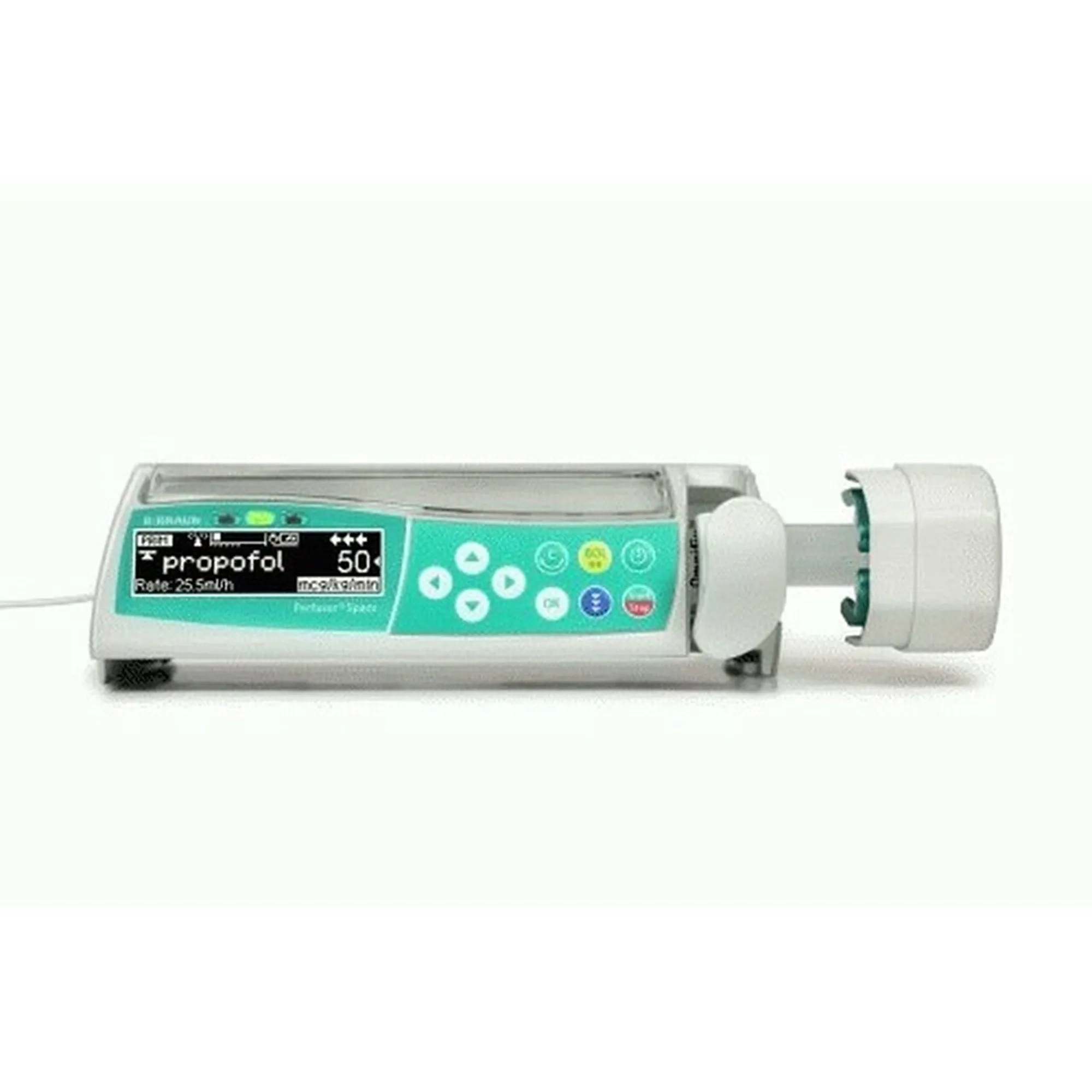 Syringe Infusion Pump Perfusor Space Ni-MH, Lithium Ion Battery NonWireless 3 to 60 mL Syringe 0.01 to 99.99 mL/h in stages from 0.01 mL/h100.0 – 999.9 mL/h in stages from 0.1 mL/h
