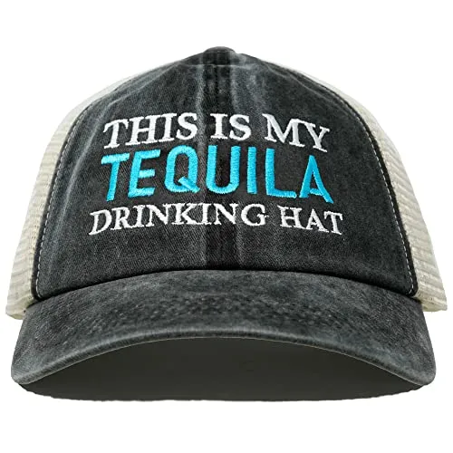 This is My Drinking Hat Cotton Mesh Baseball Cap by Funky Junque