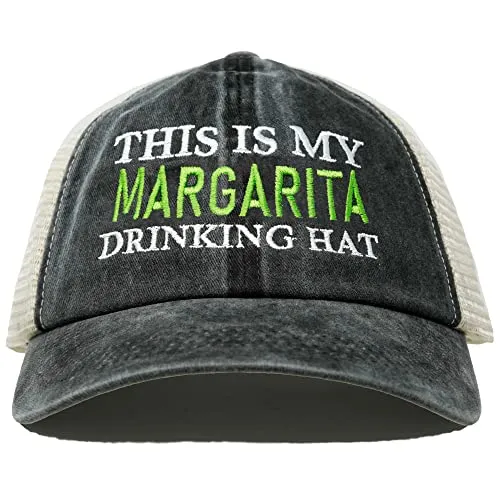 This is My Drinking Hat Cotton Mesh Baseball Cap by Funky Junque