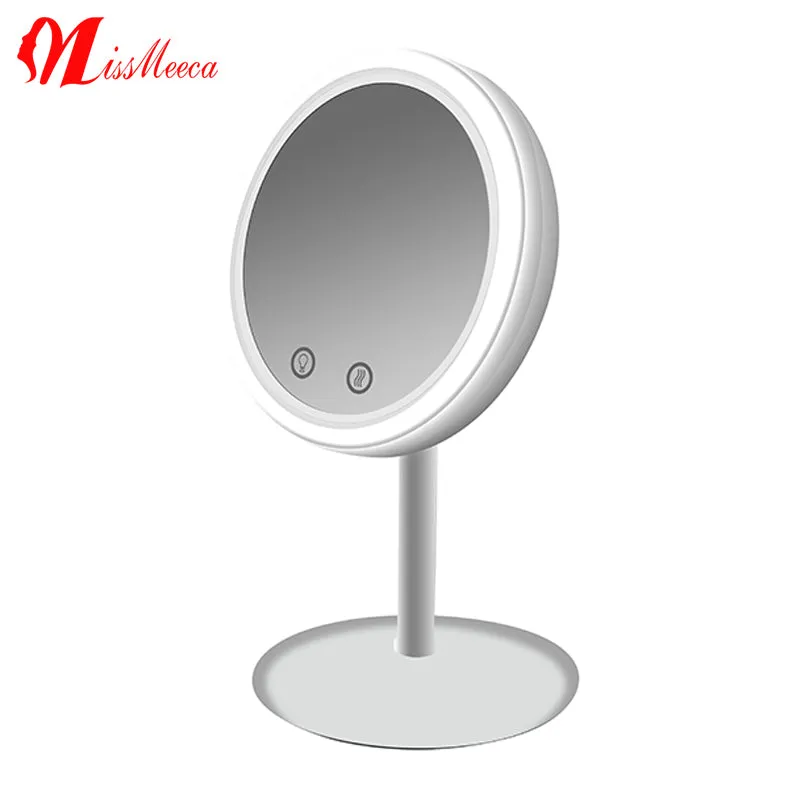 Trinity fan vanity mirror small mirror creative desktop magnifier with fan