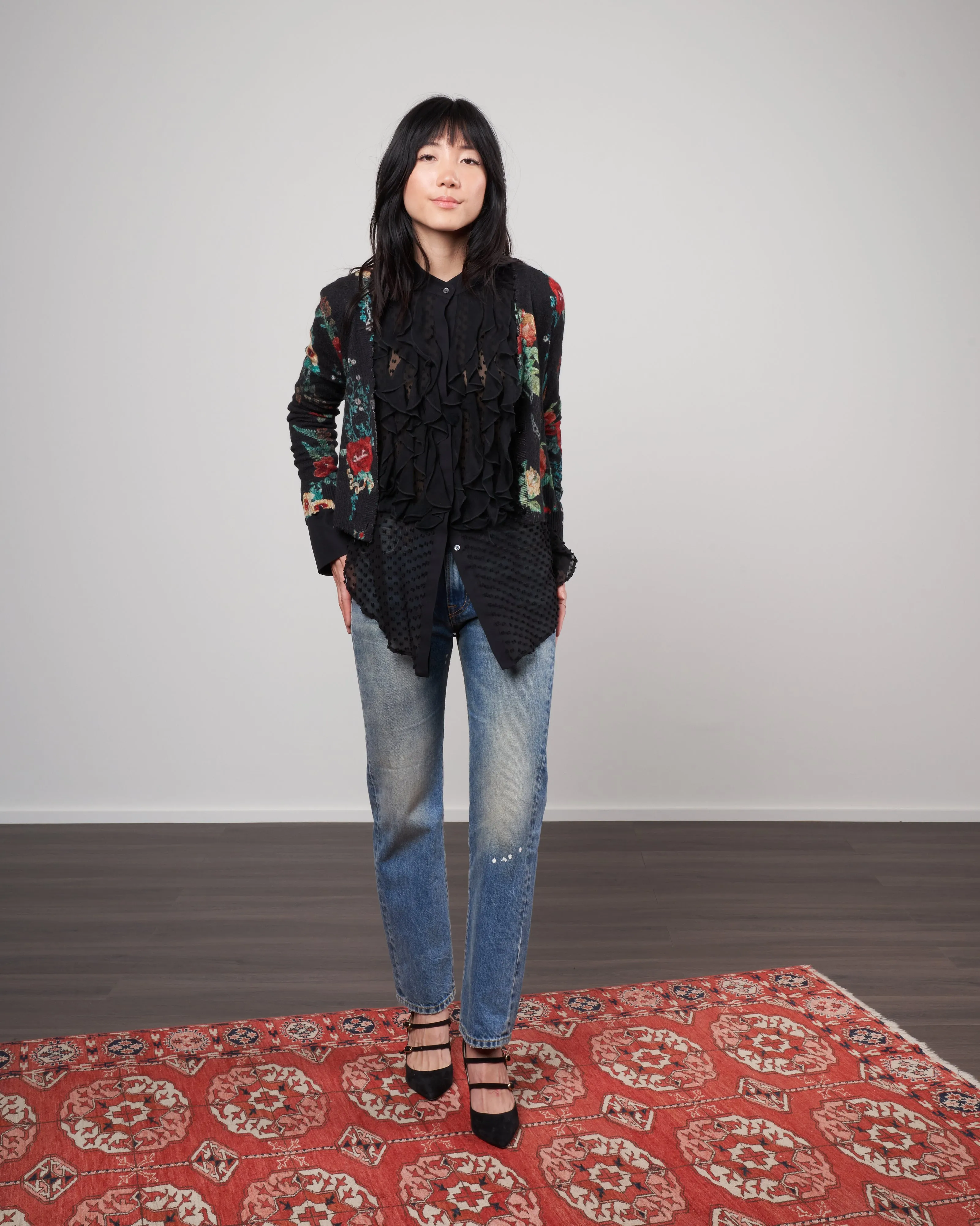 useless treasures baby cardigan - black useless treasures
