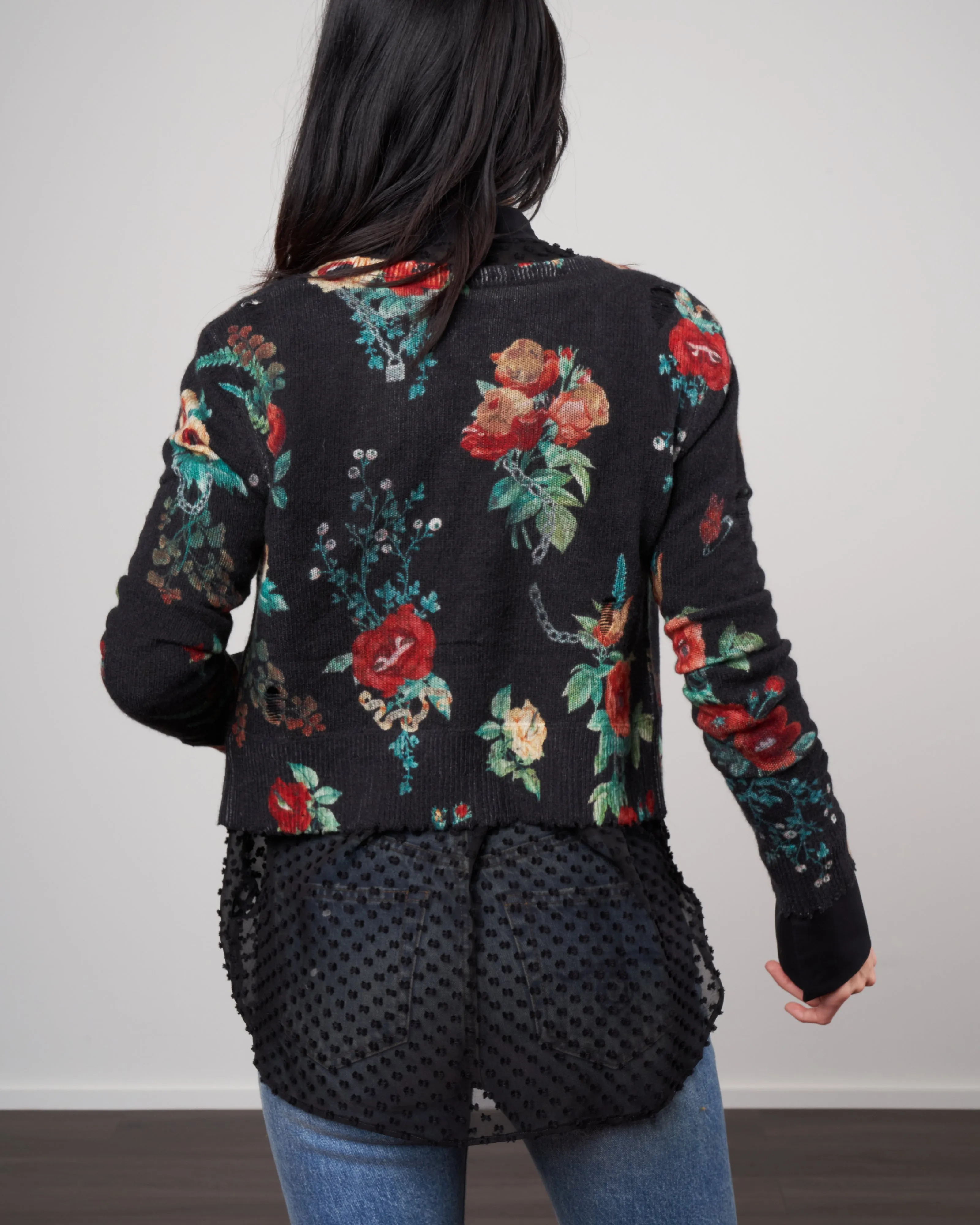 useless treasures baby cardigan - black useless treasures