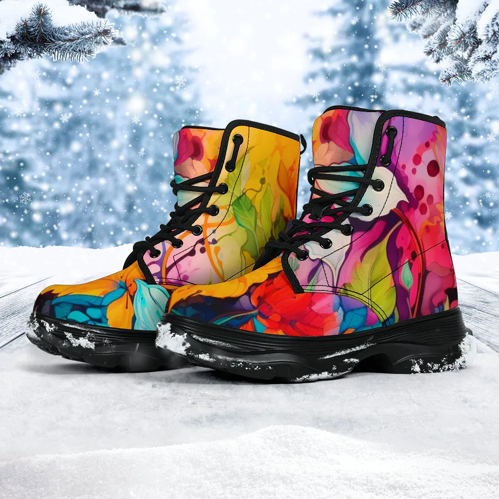 Wild Flowers Chunky Boots