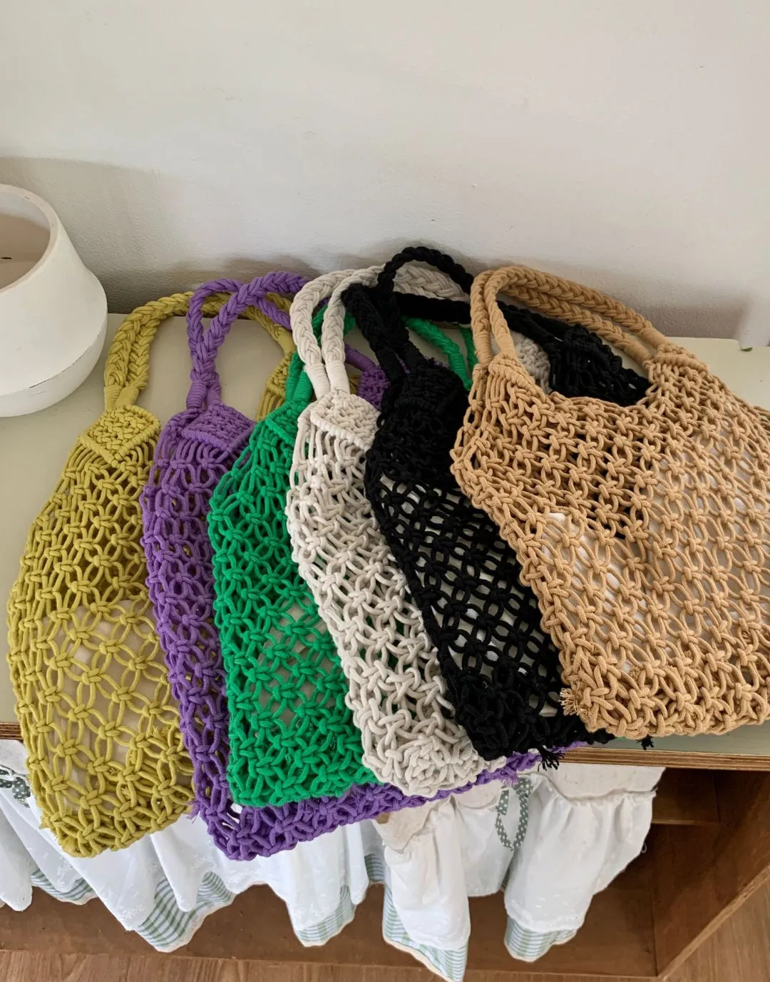 Women Woven Tote Large Beach Handmade Weaving Shoulder&Underarm Bag