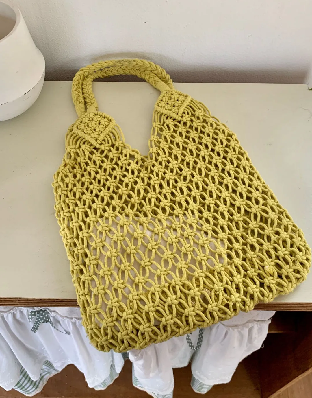 Women Woven Tote Large Beach Handmade Weaving Shoulder&Underarm Bag