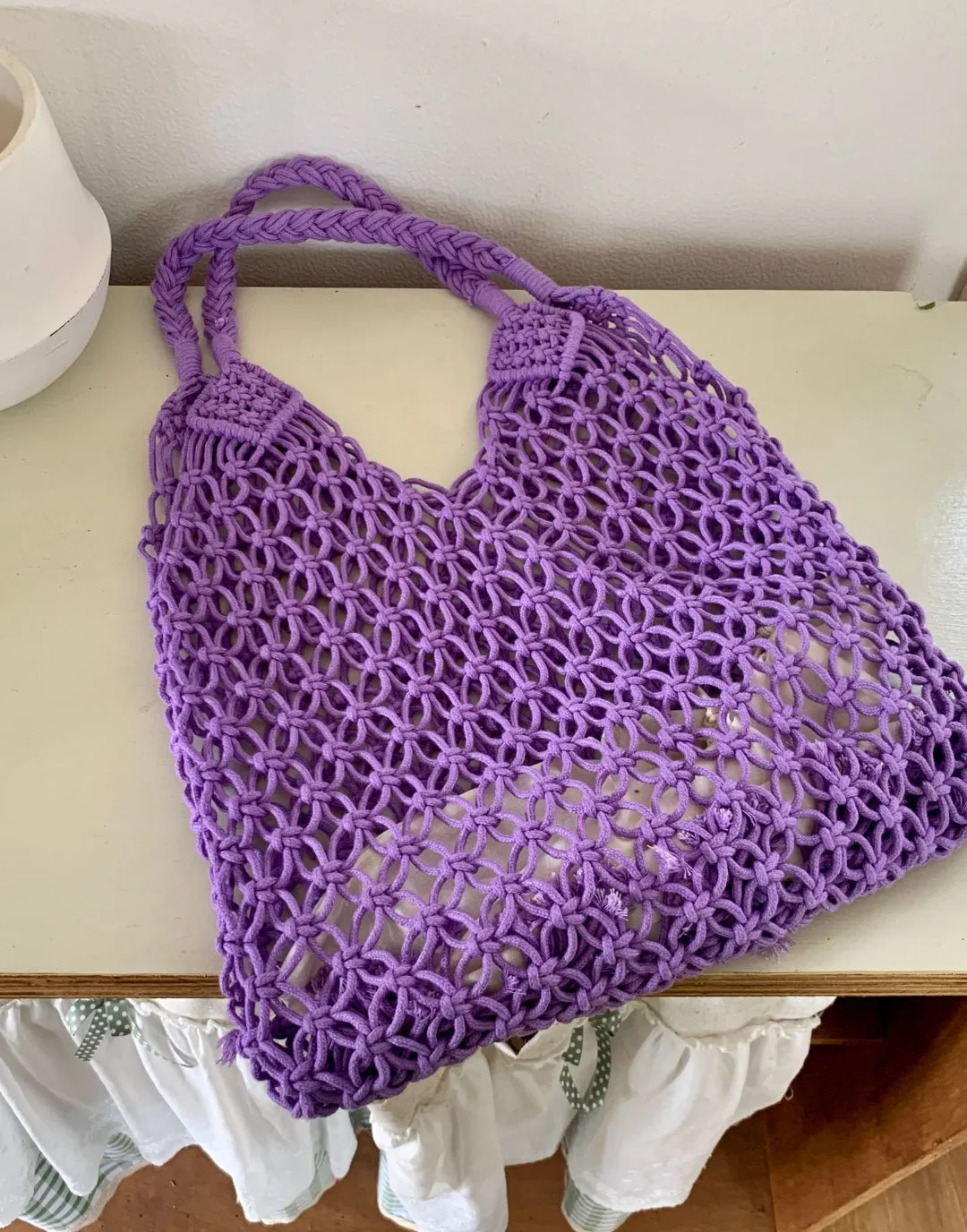 Women Woven Tote Large Beach Handmade Weaving Shoulder&Underarm Bag
