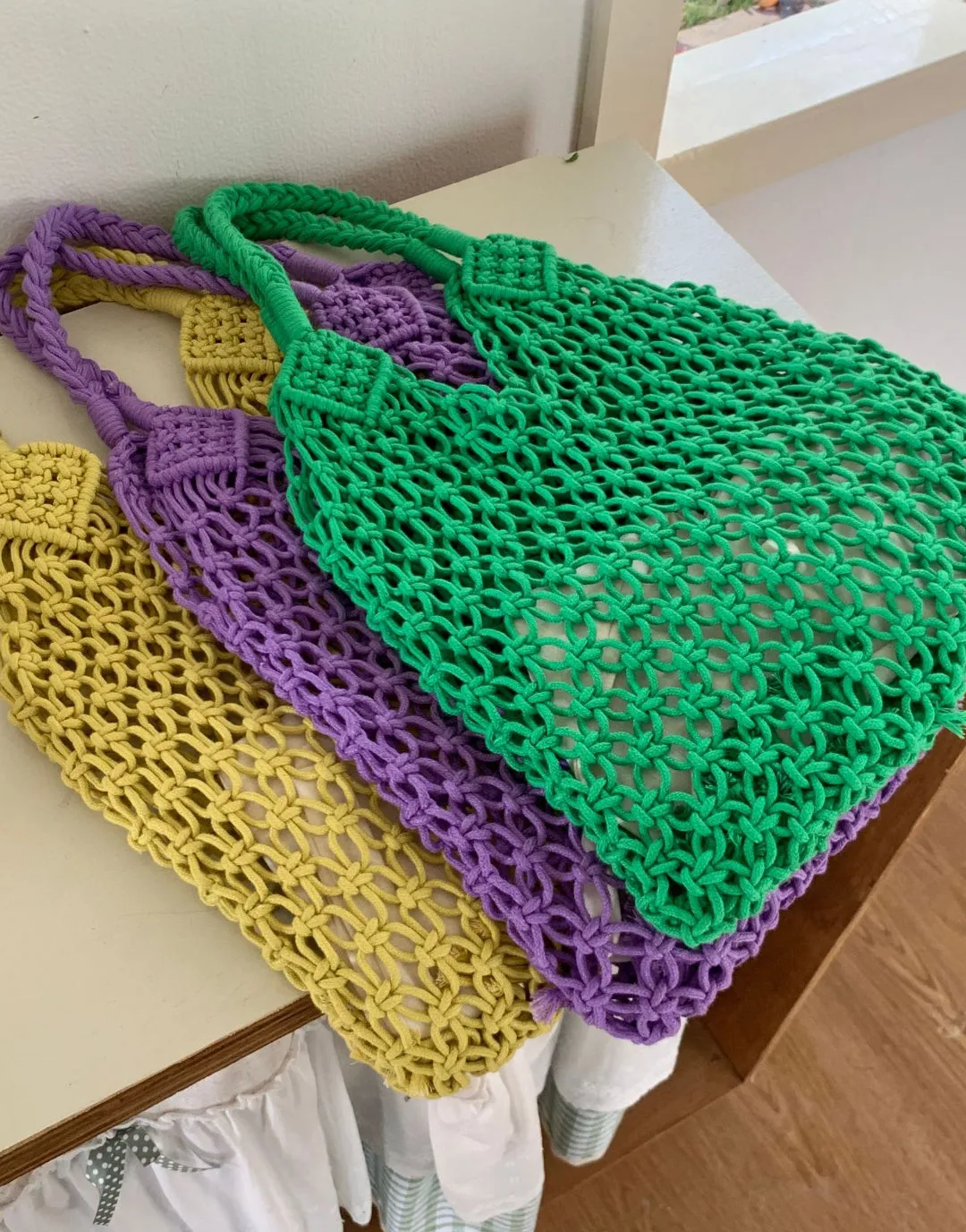 Women Woven Tote Large Beach Handmade Weaving Shoulder&Underarm Bag