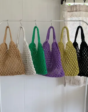 Women Woven Tote Large Beach Handmade Weaving Shoulder&Underarm Bag